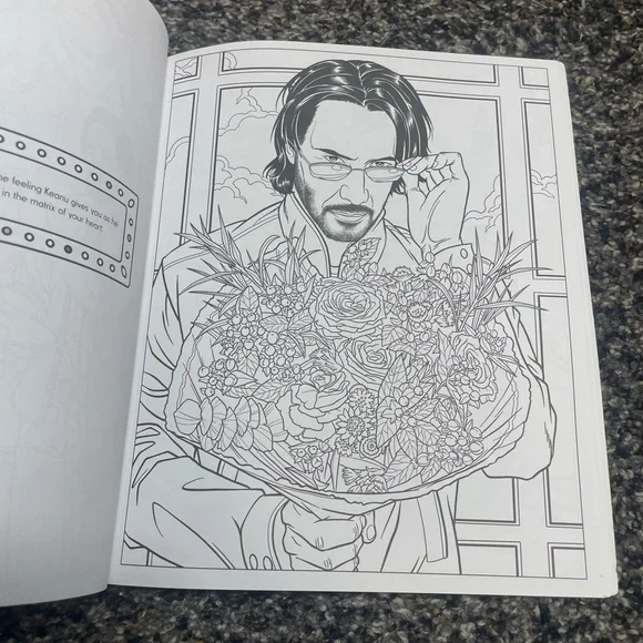 Keanu Reeves Coloring Book - Picture 4 of 5